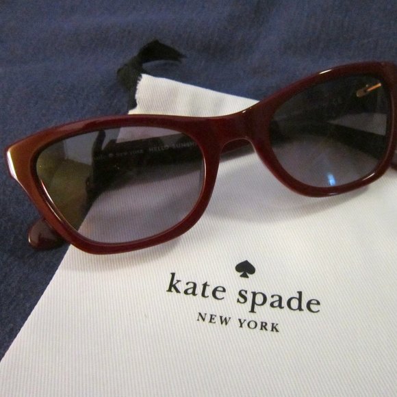 kate spade | Accessories | Kate Spade Sunglasses Maroon  display picture 3